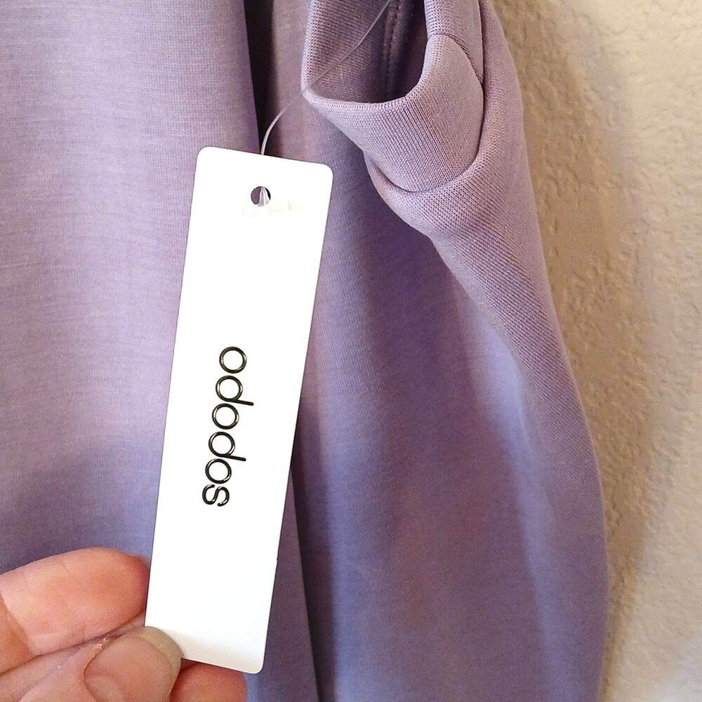 Ododos Lavender Athletic Dress Kangaroo Pocket New - Picture 4 of 6